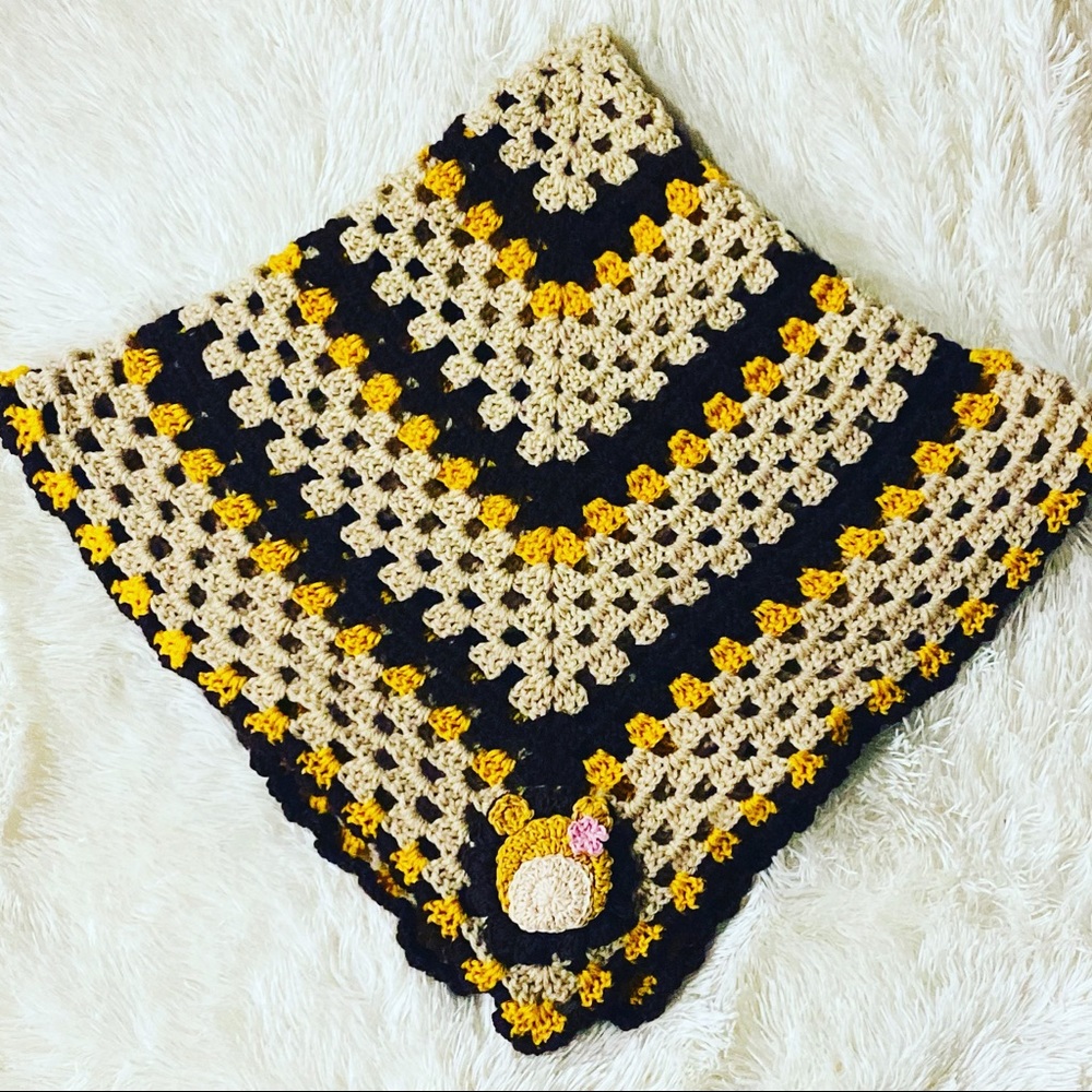 Crochet Granny Square Lilly The Lion Blanket